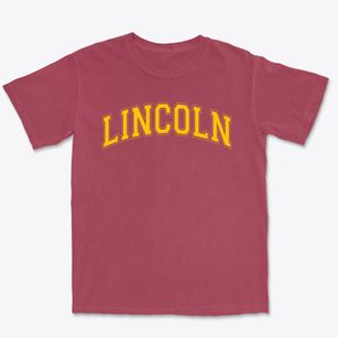 Lincoln Elementary School Varsity Arch Premium Heavyweight T-shirt