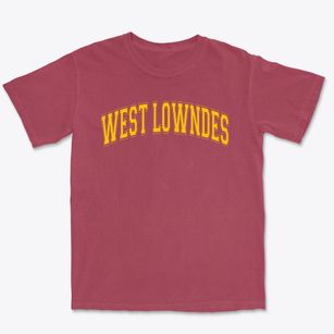 West Lowndes Middle School Varsity Arch Premium Heavyweight T-shirt