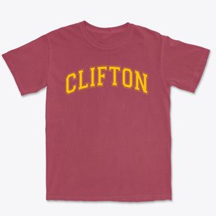 Clifton Elementary School 13 Varsity Arch Premium Heavyweight T-shirt