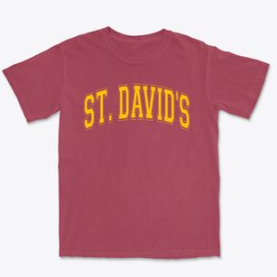 St. David's School Varsity Arch Premium Heavyweight T-shirt
