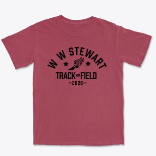 W W Stewart Elementary School Track and Field Premium Heavyweight T-shirt