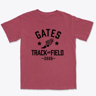 Gates Intermediate School Track and Field Premium Heavyweight T-shirt