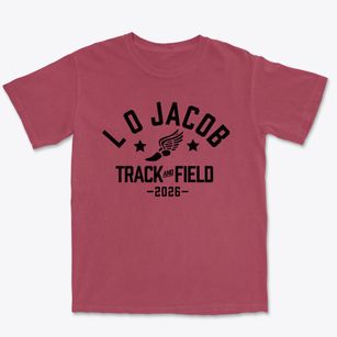 L O Jacob Elementary School Track and Field Premium Heavyweight T-shirt