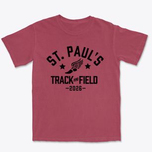 Saint Paul's Episcopal School Track and Field Premium Heavyweight T-shirt