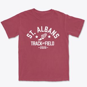 Saint Albans Elementary School Track and Field Premium Heavyweight T-shirt