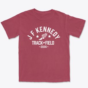 J F Kennedy Middle School Track and Field Premium Heavyweight T-shirt