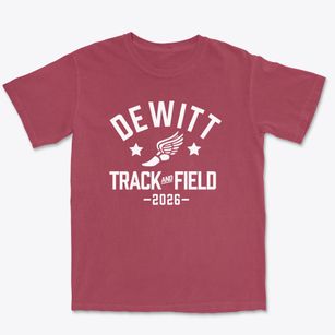 Dewitt High School Track and Field Premium Heavyweight T-shirt