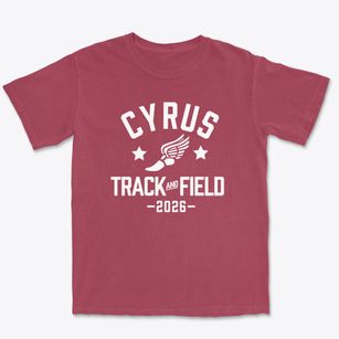 Cyrus Math Science & Technology School Track and Field Premium Heavyweight T-shirt