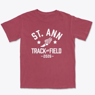 Saint Ann Elementary School Track and Field Premium Heavyweight T-shirt