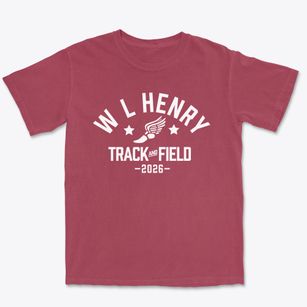 W L Henry Elementary School Track and Field Premium Heavyweight T-shirt