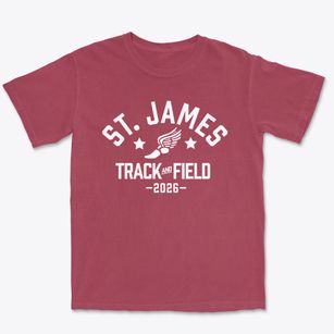Saint James School Track and Field Premium Heavyweight T-shirt