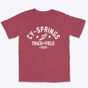 Cy-springs High School Track and Field Premium Heavyweight T-shirt