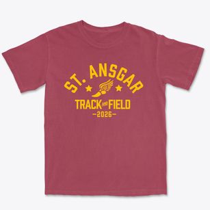 Saint Ansgar Middle School Track and Field Premium Heavyweight T-shirt