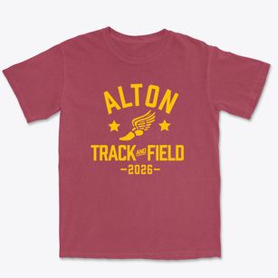Alton High School Track and Field Premium Heavyweight T-shirt