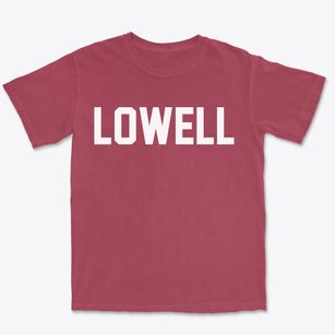 Lowell Maine Classic Block Premium Heavyweight T-shirt