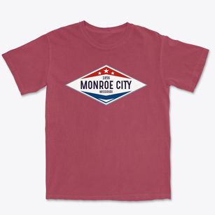 Monroe City Missouri Diamond Star Premium Heavyweight T-shirt