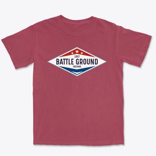 Battle Ground Indiana Diamond Star Premium Heavyweight T-shirt