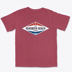 Rehoboth Beach Delaware Diamond Star Premium Heavyweight T-shirt