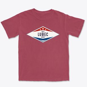 Lubec Maine Diamond Star Premium Heavyweight T-shirt