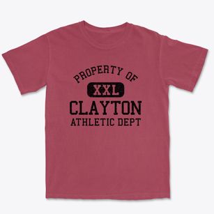 Clayton North Carolina Athletic Dept Premium Heavyweight T-shirt