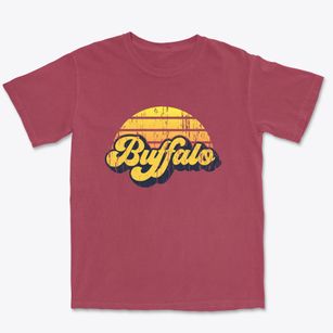Buffalo Wyoming Sublime Sunset Premium Heavyweight T-shirt