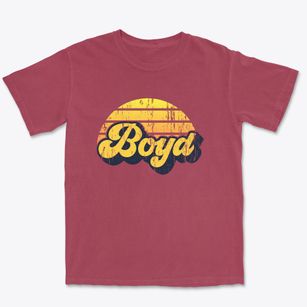 Boyd Wisconsin Sublime Sunset Premium Heavyweight T-shirt
