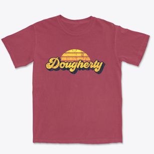 Dougherty Iowa Sublime Sunset Premium Heavyweight T-shirt