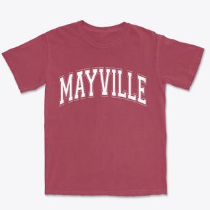 Mayville New York Varsity Premium Heavyweight T-shirt