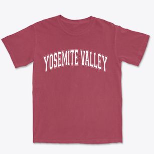 Yosemite Valley California Varsity Premium Heavyweight T-shirt