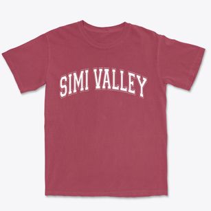 Simi Valley California Varsity Premium Heavyweight T-shirt