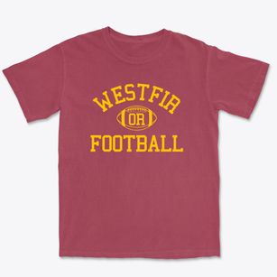 Westfir Oregon Football Premium Heavyweight T-shirt
