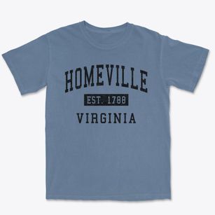 Homeville Virginia Classic Established Premium Heavyweight T-shirt