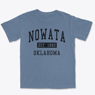 Nowata Oklahoma Classic Established Premium Heavyweight T-shirt