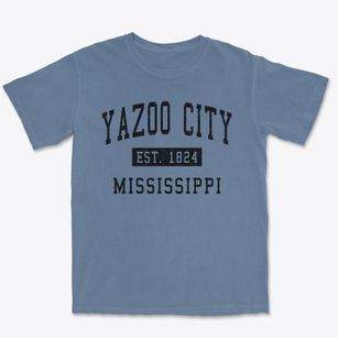 Yazoo City Mississippi Classic Established Premium Heavyweight T-shirt