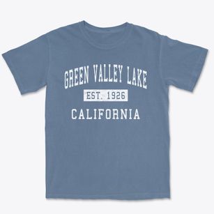 Green Valley Lake California Classic Established Premium Heavyweight T-shirt