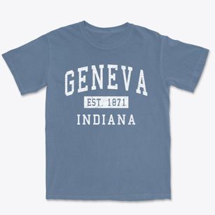 Geneva Indiana Classic Established Premium Heavyweight T-shirt