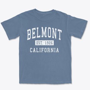 Belmont California Classic Established Premium Heavyweight T-shirt