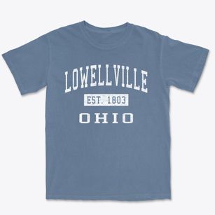 Lowellville Ohio Classic Established Premium Heavyweight T-shirt