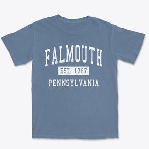 Falmouth Pennsylvania Classic Established Premium Heavyweight T-shirt