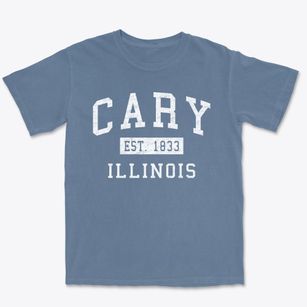 Cary Illinois Classic Established Premium Heavyweight T-shirt