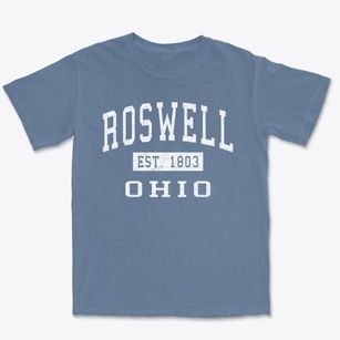 Roswell Ohio Classic Established Premium Heavyweight T-shirt