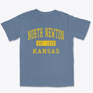 North Newton Kansas Classic Established Premium Heavyweight T-shirt
