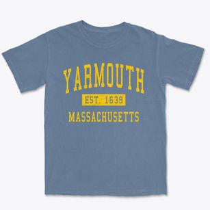 Yarmouth Massachusetts Classic Established Premium Heavyweight T-shirt