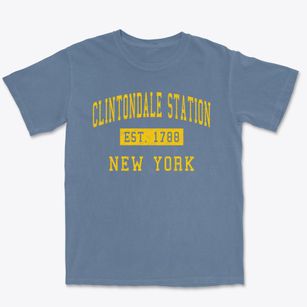 Clintondale Station New York Classic Established Premium Heavyweight T-shirt