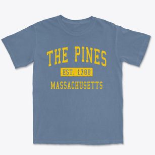 The Pines Massachusetts Classic Established Premium Heavyweight T-shirt