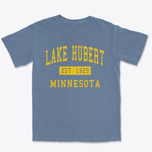 Lake Hubert Minnesota Classic Established Premium Heavyweight T-shirt