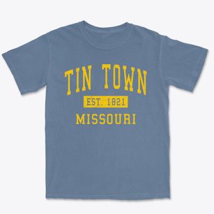 Tin Town Missouri Classic Established Premium Heavyweight T-shirt