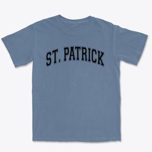 Saint Patrick School Varsity Arch Premium Heavyweight T-shirt