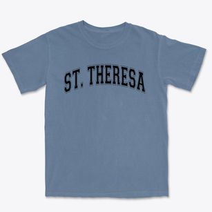St Theresa Parish Varsity Arch Premium Heavyweight T-shirt
