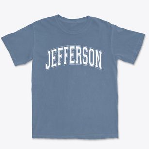 Jefferson Elementary School Varsity Arch Premium Heavyweight T-shirt